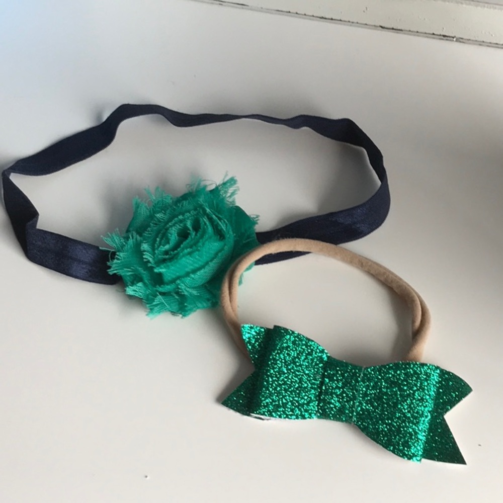 Handmade boutique baby toddler headband bow lot